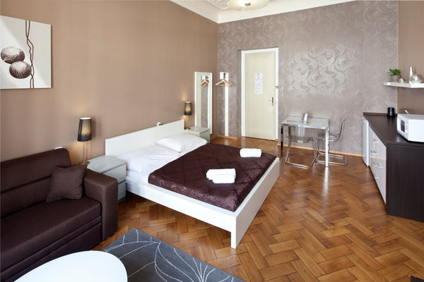 OLD TOWN - STUDIO ECONOMY DUSNI is 30 m2 / 322 ft2 in total with a living bedroo Prague, Czechia OLD TOWN - ECONOMY STUDIO DUSNI Entire serviced apartment vacation rental 41609267