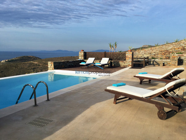 The villa is located in the area of Otzia and is 10 minutes from the harbor, 2 m Athens, Greece Stone built villa with a fantastic sea view Entire villa vacation rental 13216523