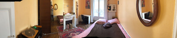 Cosy room with balcony, spacious, into a shared flat within the superb neighboro Paris, France Charming room in Batignolles's Private room in rental unit vacation rental 10778424