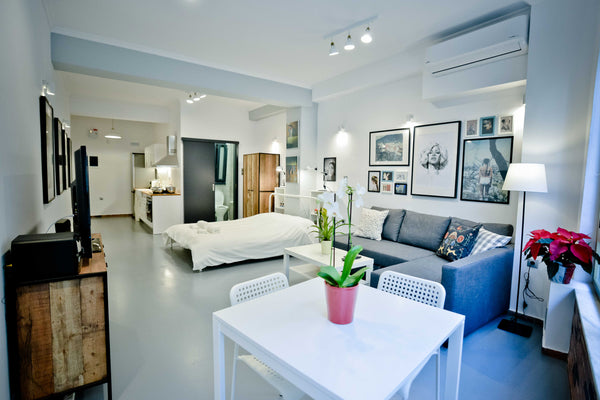 A great, fully renovated apartment with a retro minimal aesthetic, based in the  Athens, Attica, Greece The old Tailor Factory 