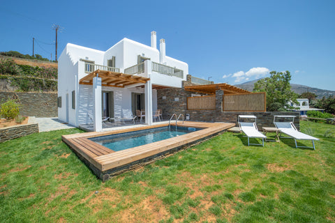 A newbuilt luxury and sophisticated Villa that can accommodate 4 people in two b Greece Etesian Villa Three in Batsi, Andros Entire villa vacation rental 669592556796021497