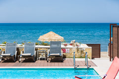 Great Villa with 3 bedrooms, 2 bathrooms, one en-suite one family, right on the  Greece Espera Luxury Beach Front Residence! Entire villa vacation rental 3859367