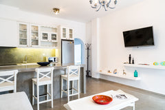 New renovated appartment just 10 min walk from the beautiful black beach of Sant Agia Paraskevi, Greece Anna's New Appartment Entire rental unit vacation rental 12728856