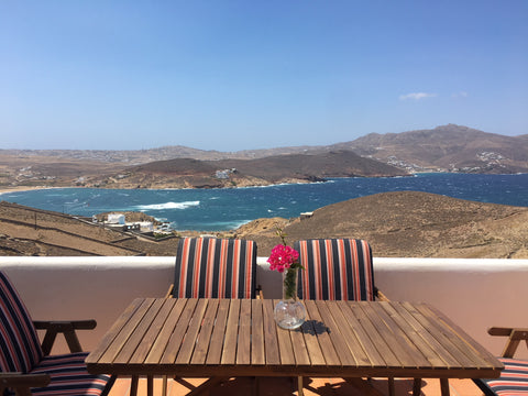 A sea view double floor maisonette with a panoramic view veranda,  located at Ft Athens, Greece Ftelia Panoramic Sea View  Aias Cycladic home vacation rental 27831257