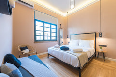 This double 19m room can accommodate up to 2 guests plus a child.High ceilings g Athens, Attica, Greece Moon & Stars - R3 Double room - "The Ballerina" Room in boutique hotel vacation rental 45186870