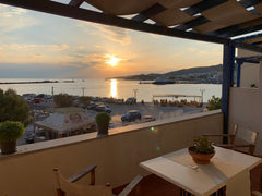 Lovely apartment 20 meters from  the sea with a beautiful balcony and great view Greece Sea front studio with Aegean sunset veranda, Tinos Cycladic home vacation rental 35756555