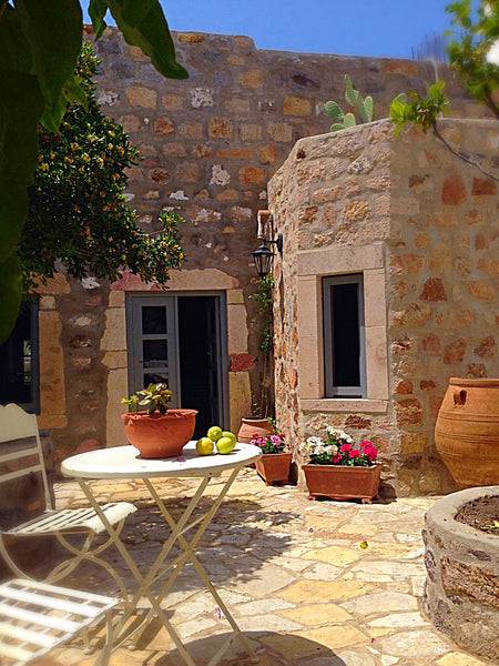 A renovated luxiourius1880's stone house, with sea view terrace, makes you trave Greece Dimitris's Lux 1880's Stone House Entire home vacation rental 5559897