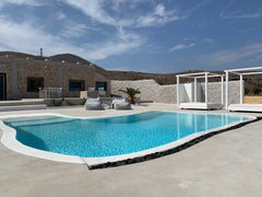 Stay on the shore of the volcanic sea of Koloumbo, Santorini, in a beautiful vil Greece Villa Beltramo Santorini private pool villa Entire villa vacation rental 39236199