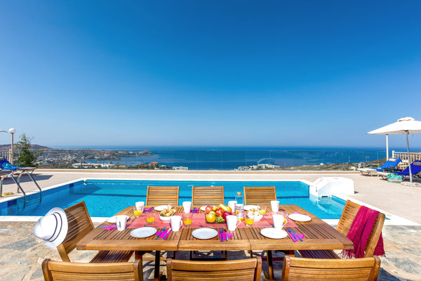Modern and Stylish Villa with A/C, Wifi, Private Pool and Amazing Panoramic Sea   Villa Jaelyn - Agia Pelagia, Crete Entire villa vacation rental 16065335
