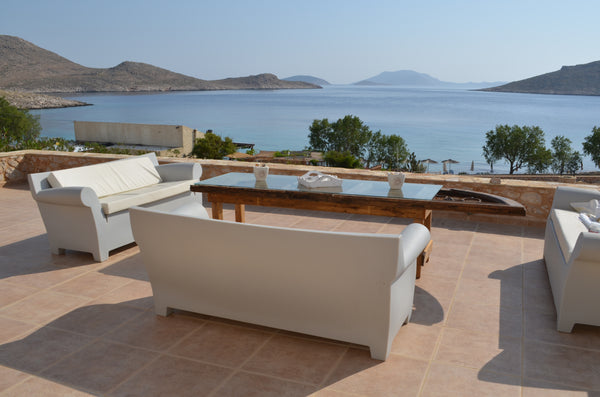 Villa Aristoteles and its twin villa Blue are the  only 90sqm two floor newly bu Greece Villa Aristoteles beach front villa Entire villa vacation rental 2378762