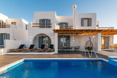 Our Sand Villa consists of one double bedded room, one twin bedroom and 2 bathro  Sand Villa - Naxian Sunset Villas complex Cycladic home vacation rental 43049322