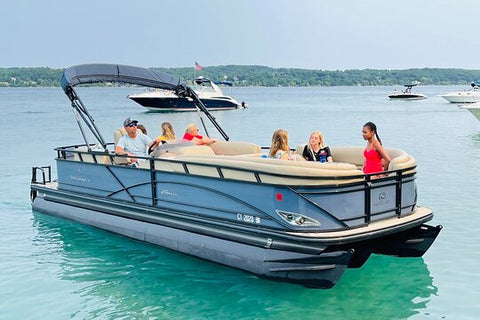 2 Hour Captain Chauffered Luxury Pontoon Charter from Traverse City (4 yrs & up)  Private Tours and Travel Guide America Detroit CITY Traverse City Destination Tour America Detroit CITY Traverse City