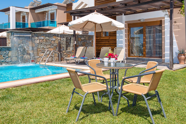 Villa Erato is a holiday villa (120 m2) with accommodation capacity of 5 adults  Rhodes, Greece Horizon Line Villas - Villa Erato - Beachfront Entire villa vacation rental 5485094