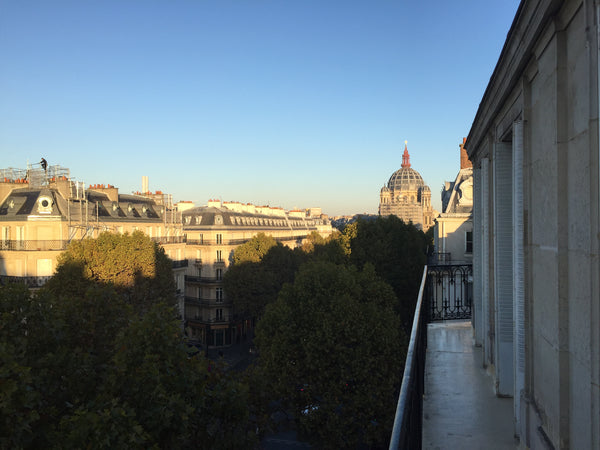 Charming Parisian apartment on the top floor (with an elevator) of a turn-of-the Paris, France Chambre haussmannienne 5ème étage balcon Private room in guesthouse vacation rental 21659430