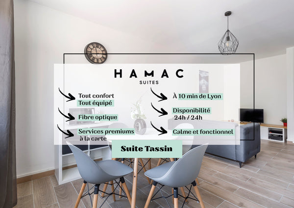 Discover this T2 flat, 40 m2 and fully equipped with a capacity of 2 travellers.  Apartment T2 quiet - 10min from Lyon - Parking Entire rental unit vacation rental 47917993