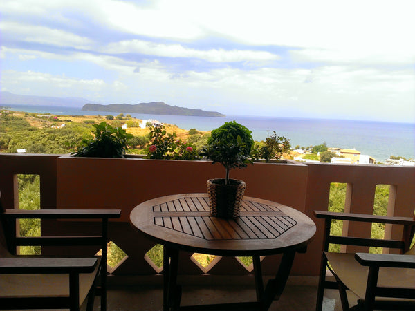 Located on a hill among lush greenery, Romanza just 400 m from the sea in Kalama Galatas, Greece Romanza Seaview apartment I Entire serviced apartment vacation rental 19092514