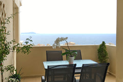 The 2-bedroom Comfortable Apartment is a sea view apartment in a small block of  Chania, Greece Comfortable Apartment, 2 BD, 2 BA, common pool Entire rental unit vacation rental 19060928