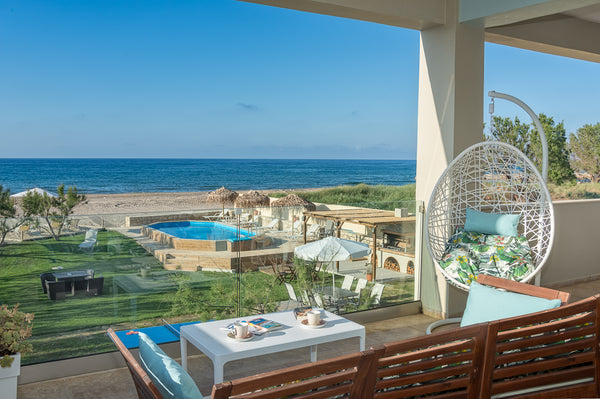 The ''Arismari'', is a cozy apartment exactly built up to the Episkopi sandy bea Episkopi, Greece Arismari, beach apartment Entire rental unit vacation rental 6346335