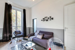 This apartment was decorated with inspiration from the famous cabarets and music Paris, France Sweet Inn | Charming 1BR in Saint Germain Entire rental unit vacation rental 10046800