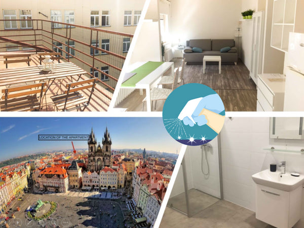 Amazing private flat in the top of the building with spacious bathroom and view  Prague, Czechia Spacious studio with a terrace Entire rental unit vacation rental 18798762