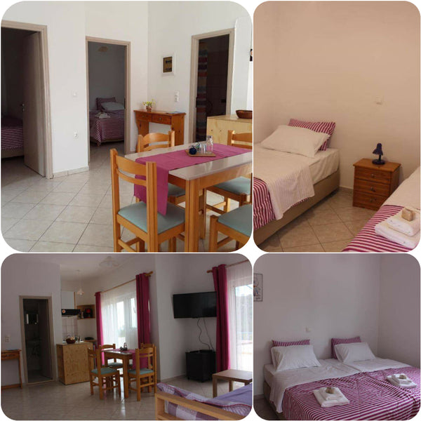 Aaron Studios Apartments A seaside holiday home in the small town of Agia Fotia  Ferma, Greece Agia Fotia-Apartment with two bedrooms Entire rental unit vacation rental 31271618