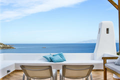 In Aleomandra, just a short distance from the town of Mykonos stands a beautiful Kifisia, Greece Villa Athena, Mykonian style villa with sea view and swim spa pool by Elite Estates. Entire villa vacation rental 19692738
