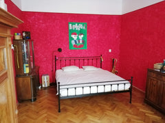 Sehr schöne und ruhige Altbauwohnung in zentraler Lage. Nur 5 min. Fußweg zu U-B  Beautiful & cozy flat in Prague Entire rental unit vacation rental 34666823