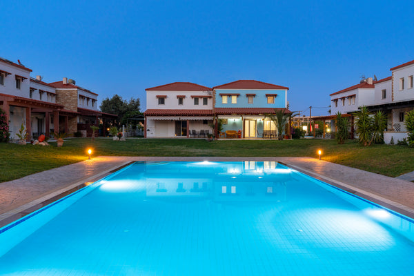 Τhis is a newly built 2-floor fully equipped modern villa with a big common pool Archangelos, Greece Villa with pool 