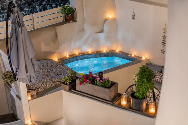 Hidden Treasure Suites are newly built cave villas situated in Vothonas, a tradi  King Suite with outdoor Tub,Hidden Treasure Suites Cycladic home vacation rental 43633084