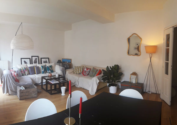 Individual bedroom and  private bathroom in a very spatious and luminous appartm Paris, France LOUVRE - Private bedroom & bathroom in 110m² Private room in rental unit vacation rental 19499717