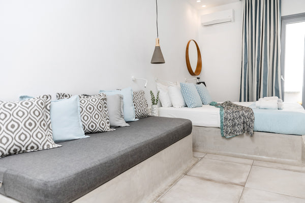 Our rooms are constructed from the finest of materials and designed with love an Naxos, Greece Korali Palace Private Superior Double Room Room in hotel vacation rental 17290066