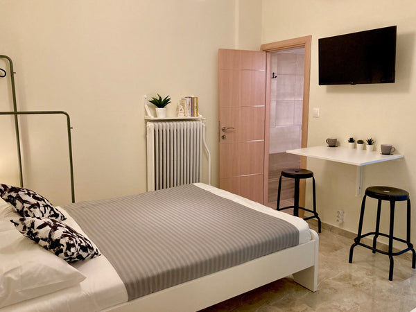 Welcome in the nicest neighbourhood of Kypseli, a few meters away the famous bar Athens, Attica, Greece Last Floor Doma in Kypseli with Lycabettus view Tiny home vacation rental 46086563