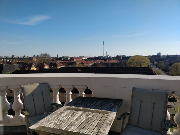 Unique penthouse apartment with private large balcony in one of Frederiksberg's  Copenhagen, Denmark Panorama view from private balcony Entire rental unit vacation rental 33935704