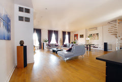 POUR TOUTE RESERVATION, SIGNATURE OBLIGATOIRE D'UN BAIL MOBILITÉ OU D'UN BAIL DR  Ainay Sud/  Loft de 115 m² avec 2 chambres+ balcon Entire rental unit vacation rental 46077104