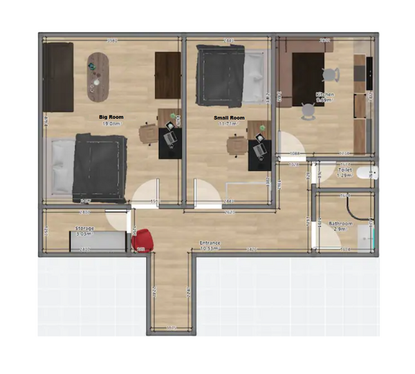 Located a 2-minute walk from Vienna Handelskai Station (Subway & Trains) & Mille Vienna, Austria Complete Apartment (65m2) 3rooms Perfectly Located Entire rental unit vacation rental 51254818
