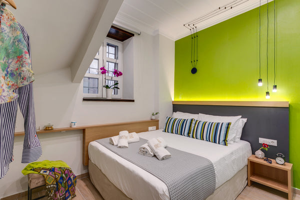 Harismari Hotel is a cozy 3-floor hotel, ideal for couples, located in the inner Chania, Greece Kanela - Budget Double Room Ground Floor Room in boutique hotel vacation rental 23423034