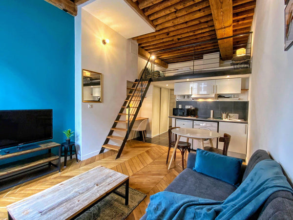 Appartement destiné à de la location moyenne-long terme (idéal déplacement profe Lyon, France Hypercentre - Croix-Paquet - Terreaux Entire rental unit vacation rental 53964310