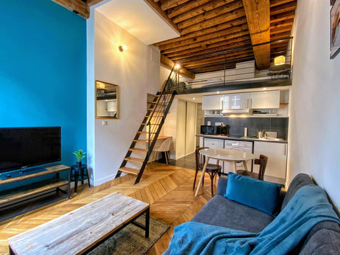 Appartement destiné à de la location moyenne-long terme (idéal déplacement profe Lyon, France Hypercentre - Croix-Paquet - Terreaux Entire rental unit vacation rental 53964310