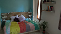 This studio apartment can host 2 people, 3 if you're comfortable sleeping really Montpellier, France Buttes Chaumont, studio in a very cute street Entire rental unit vacation rental 13406122