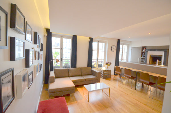 Joy. That's what you feel in this apartment. The light is beautiful.  The space  Paris, France Aligresse, 2BR/1BA, 4 people Entire rental unit vacation rental 3130058