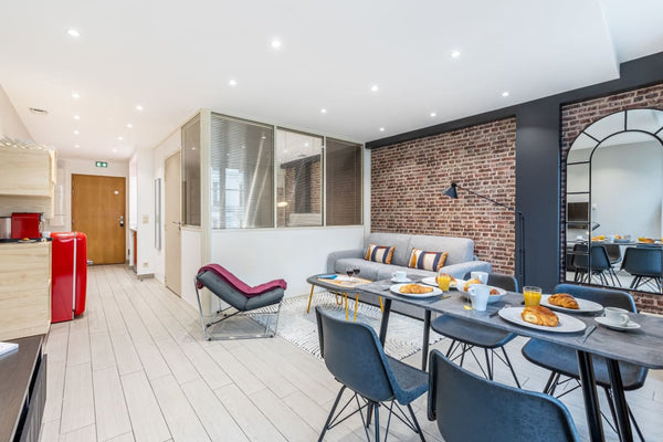 Inspired by the bold colours and clean lines of modern art, our local interior d Paris, France Sweet Inn | Designed Apt. in the II Arrondissement Entire rental unit vacation rental 19813926