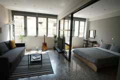 Brand new cozy studio flat with view of the acropolis and excellent central loca Athens, Greece Brand  new urban studio in the heart of Athens Entire rental unit vacation rental 35670892