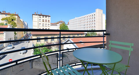 A superb furnished 1-bdr apartment of 52 sq. meters with two terraces close by C Lyon, France Quiet 1-Bdr work area balconies - Appart'Ambiance Entire rental unit vacation rental 31628357