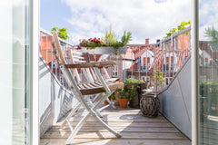 Our spacious appartment is in two floors on top, with a small balcony, five room Copenhagen, Denmark 5-room penthouse close to central copenhagen Entire rental unit vacation rental 2388896