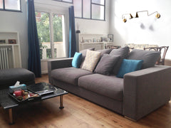 Bright and spacious Duplex, 6m high living room renovated by architect, two big  Paris, France Duplex atelier d'artiste proche  Tour Eiffel Entire loft vacation rental 13655834