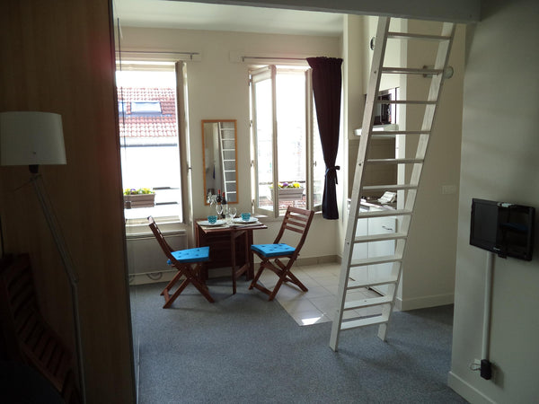 Studio of 30 m² at the 5th floor in a small and typical parisian building (11th  Paris, France Studio with mezzanine in Paris Entire rental unit vacation rental 2682183