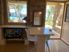 Beautiful and newly stone built house, sea view,up to the beach,lovely garden of Antiparos, Greece Stone- room for two Private room in home vacation rental 7415902