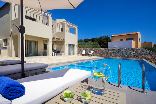 Villa is a brand new modern villa & it is located in the traditional village, on Rethimnon, Greece Private Pool w/Jacuzzi +Childrens Area+Shaded BBQ! Entire home vacation rental 23760992