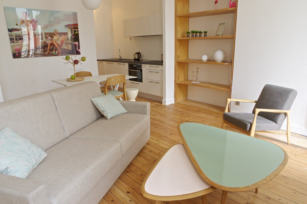 COMPLETELY RENOVATED APARTMENT IN MAY 2017!<br />Temporary rental in a charming   Lovely 60 sqm with a terrace and Parking! Entire rental unit vacation rental 18665351