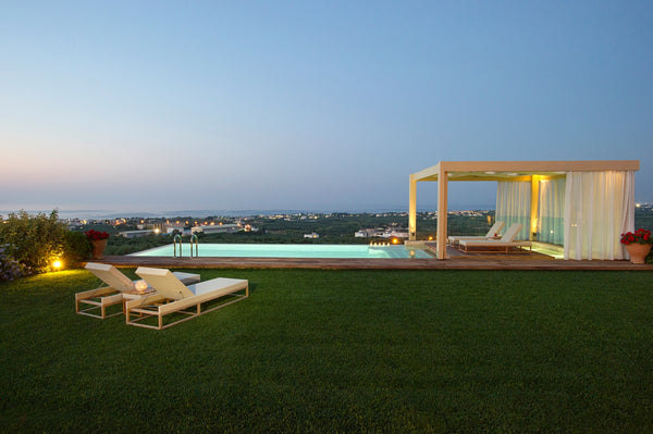 It is an effortlessly luxurious villa in Crete is located among tranquil rolling Chania, Greece Bright, breezy country style villa, heated pool Entire home vacation rental 17423590